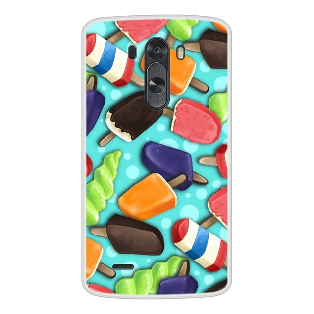 Case For LG G3 Soft Silicone TPU Cool Pattern Painting Phone Cover Coque For LGG3 D855 Case