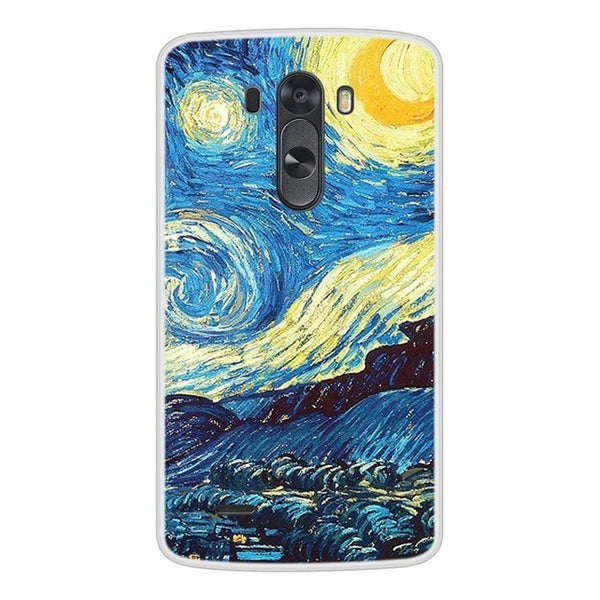 Case For LG G3 Soft Silicone TPU Cool Pattern Painting Phone Cover Coque For LGG3 D855 Case