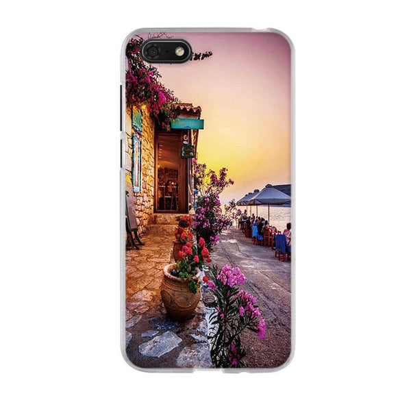 For Huawei Y5 Prime 2018 Case Floral Printing For Huawei Honor 7s Play 7 Y7 Prime 2018 Cover Soft TPU For Huawei Y5 2018 Coque