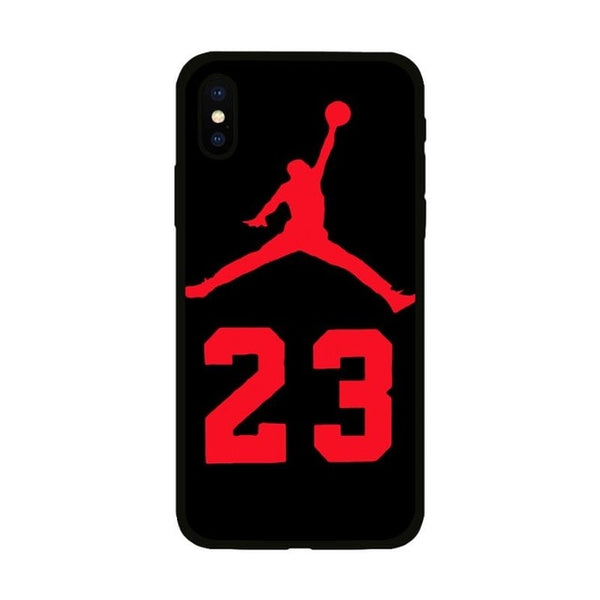 Jordan 23 Cover Case For  Iphone X Xs Max Xr 10 8 7 6 6s Plus 5 5s Se Black Soft Silicone Flayman Phone Cover Basketball Coque