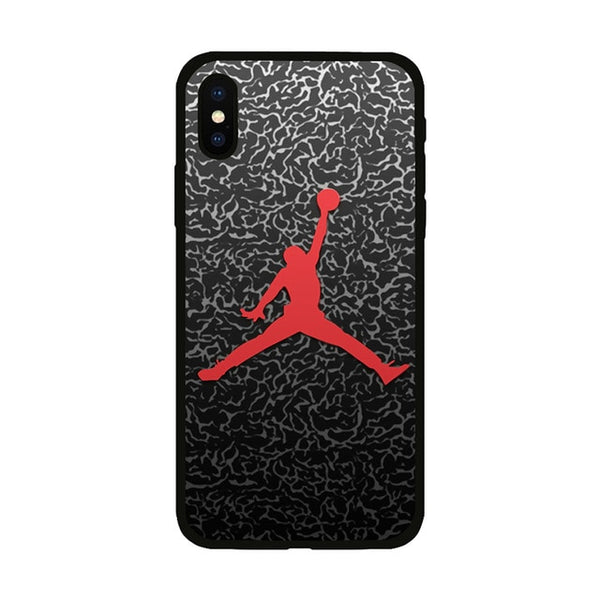 Jordan 23 Cover Case For  Iphone X Xs Max Xr 10 8 7 6 6s Plus 5 5s Se Black Soft Silicone Flayman Phone Cover Basketball Coque