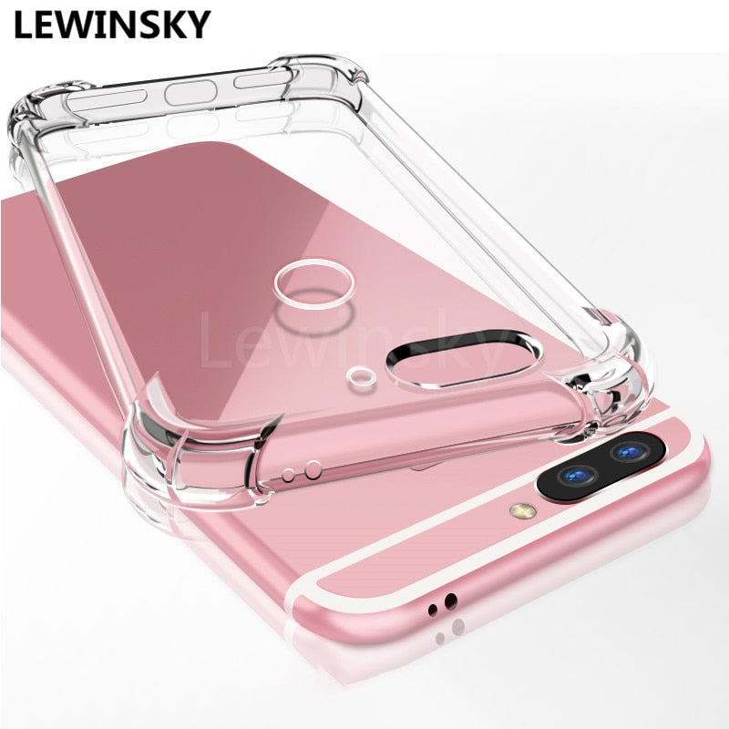 Clear TPU Phone Cover Case for Huawei On Honor 6A 7X 7A 7C 6C 9 10 Pro P20 P10 P9 lite Case Soft Silicone Shockproof Anti-Knock