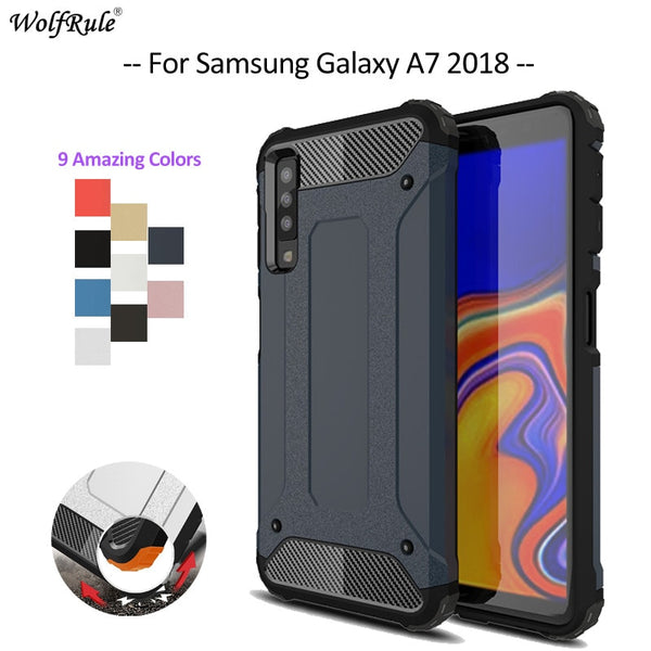 For Cover Samsung Galaxy A7 2018 Case TPU & PC Armor Phone Case For Samsung Galaxy A7 2018 Cover For Samsung A7 2018 A750 6''