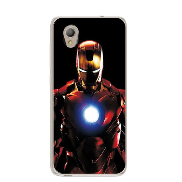 Captain America Phone Case For Alcatel 5033D Silicone Novelty The Avengers Mobile Cover Case For Alcatel 1 5033D 5033A 5033Y 5"