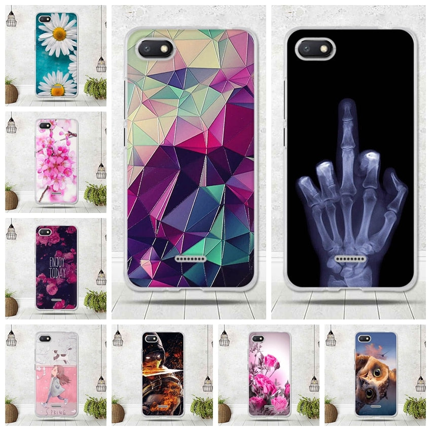 Mobile Phone Case For Xiaomi Redmi 6A Case Silicon Soft TPU Back Cover For Capa Xiaomi Redmi 6A Cover Funda 3D Coque Redmi 6 A