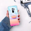 Fashion Grip Stand Holder Marble Phone Case for Samsung S8 Plus S9 Plus Etui Glossy Silicon Back Cover for Samsung Note 8 Note 9