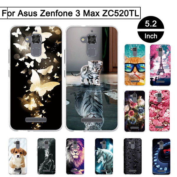 TPU Case For Asus Zenfone 3 Max ZC520TL 5.2 inch Back Phone Covers For Asus Zenfone 3 Max ZC520TL Cases For 3 Max ZC520TL Shells