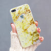 Luxury Bling Gold Foil Marble Hole Phone Case For iPhone X XS 6 6S Plus 7 7Plus 8 8Plus Soft TPU Shining Glitter Case Back Cover