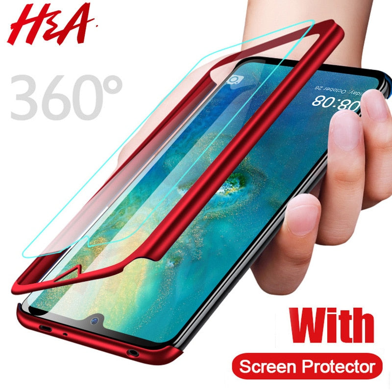 H&A 360 Degree Full Cover Phone Case For Huawei Mate 20 10 Pro Lite 20X PC Shockproof Cover Mate 10 Lite Mate 20 Lite Case Cover