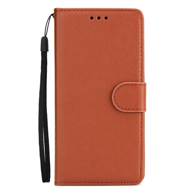 For Samsung J6 2018 Leather Case on For Coque Samsung Galaxy J6 2018 J600F Cover Classic Style Flip Wallet Phone Cases Women Men