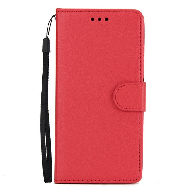 For Samsung J6 2018 Leather Case on For Coque Samsung Galaxy J6 2018 J600F Cover Classic Style Flip Wallet Phone Cases Women Men