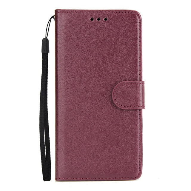 For Samsung J6 2018 Leather Case on For Coque Samsung Galaxy J6 2018 J600F Cover Classic Style Flip Wallet Phone Cases Women Men