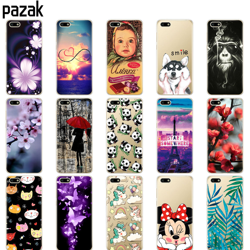 Silicone case For Huawei Honor 7A Case 5.45" inch cover Soft Tpu Phone Huawei Honor 7A DUA L22 Russian version Back Cover coque