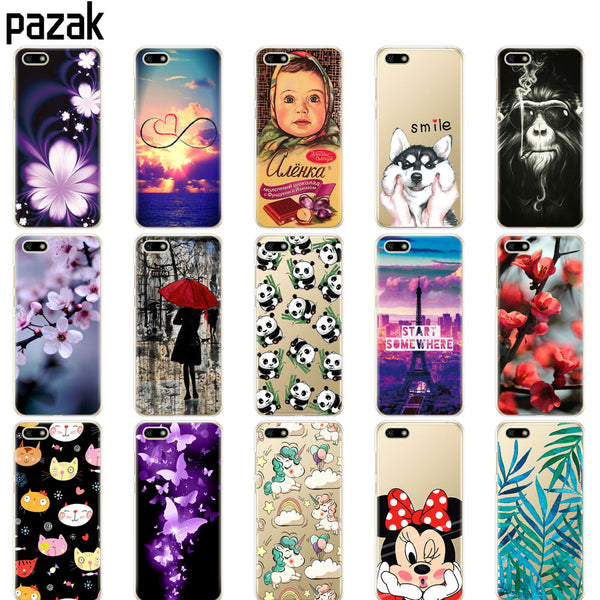 Silicone case For Huawei Honor 7A Case 5.45" inch cover Soft Tpu Phone Huawei Honor 7A DUA L22 Russian version Back Cover coque