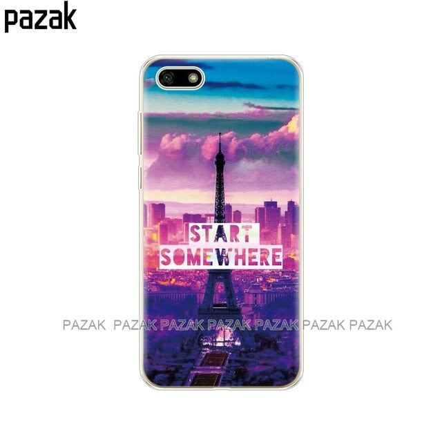 Silicone case For Huawei Honor 7A Case 5.45" inch cover Soft Tpu Phone Huawei Honor 7A DUA L22 Russian version Back Cover coque