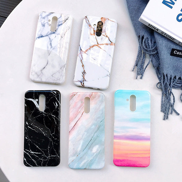 Etui Huawei P20 Pro Marble Case on sFor Coque Huawei P20 P20 Lite Case Soft Silicone Cover for Fundas Huawei P20 Pro Phone Cases