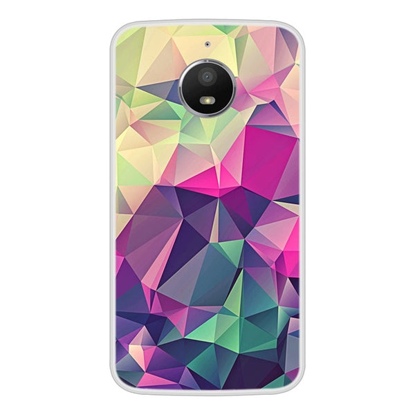 Case For Motorola Moto E4 Soft Silicone TPU Cool Design Patterned Painted Phone Cover For Motorola Moto E4 Case