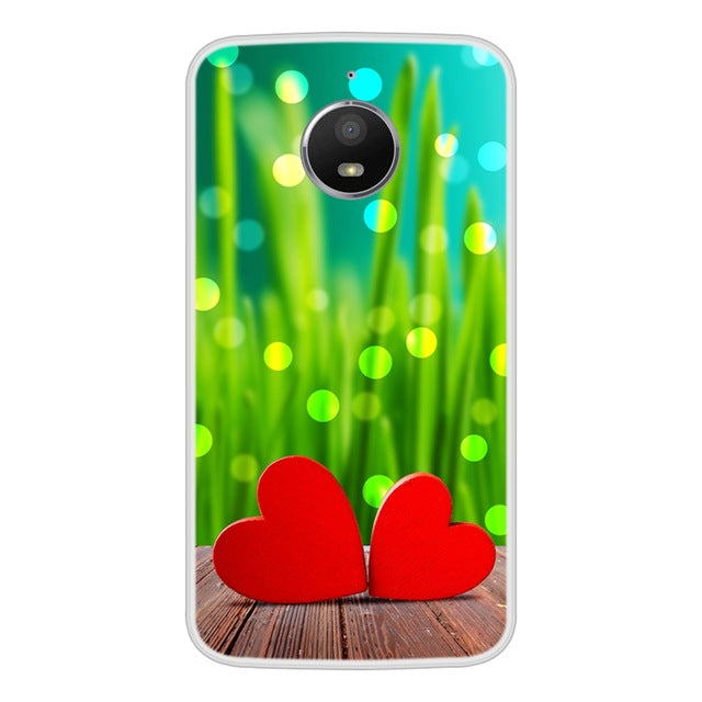 Case For Motorola Moto E4 Soft Silicone TPU Cool Design Patterned Painted Phone Cover For Motorola Moto E4 Case