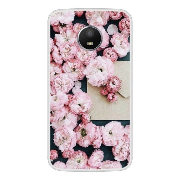 Case For Motorola Moto E4 Soft Silicone TPU Cool Design Patterned Painted Phone Cover For Motorola Moto E4 Case