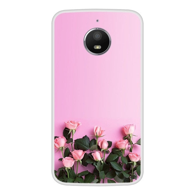 Case For Motorola Moto E4 Soft Silicone TPU Cool Design Patterned Painted Phone Cover For Motorola Moto E4 Case