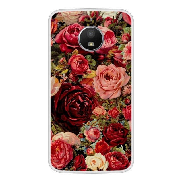 Case For Motorola Moto E4 Soft Silicone TPU Cool Design Patterned Painted Phone Cover For Motorola Moto E4 Case