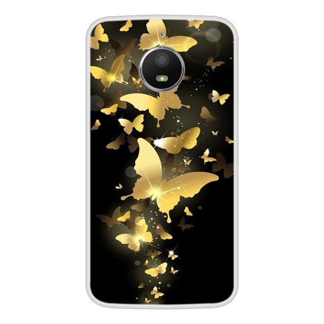 Case For Motorola Moto E4 Soft Silicone TPU Cool Design Patterned Painted Phone Cover For Motorola Moto E4 Case