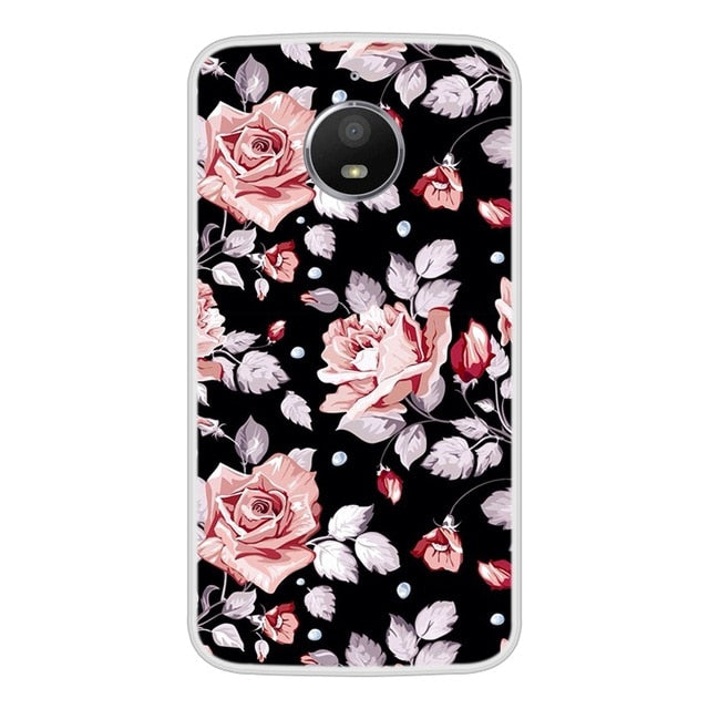 Case For Motorola Moto E4 Soft Silicone TPU Cool Design Patterned Painted Phone Cover For Motorola Moto E4 Case