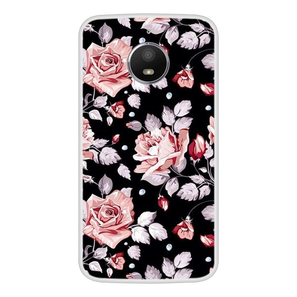 Case For Motorola Moto E4 Soft Silicone TPU Cool Design Patterned Painted Phone Cover For Motorola Moto E4 Case