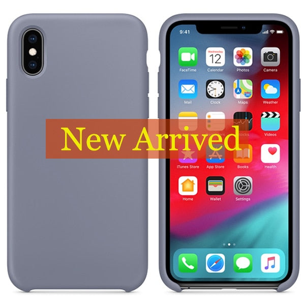 Have LOGO Original Offical Silicone Case For iPhone 7 8 Case For iPhone 6 6s Plus Phone Cover For iPhone X Xs Max XR 5S SE Cases