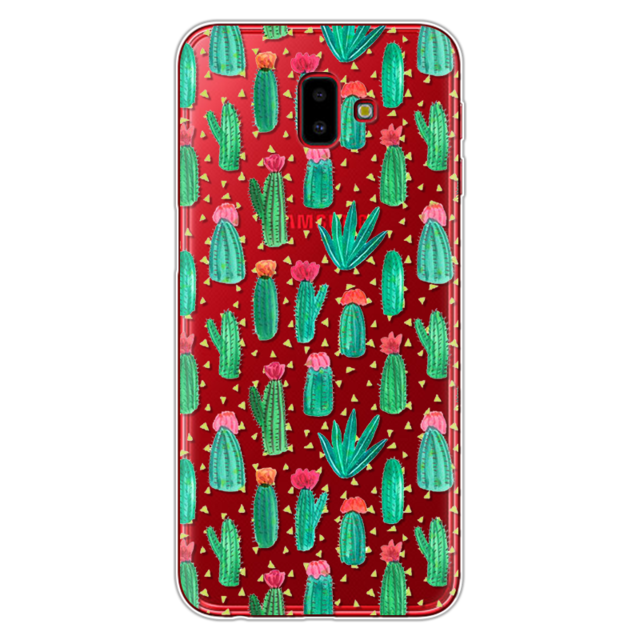 Cartoon Minnie Phone Case For Samsung Galaxy J6 Plus Case Cartoon Soft Silicon TPU Fundas Cover For Samsung J6 Plus Case Coque