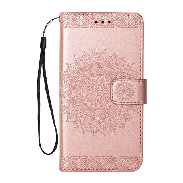 Flip Phone Etui Coque Cover Case on for Huawei P20 P10 Pro Lite Plus With Soft TPu High Quality Totem Print PU Leather Wallet