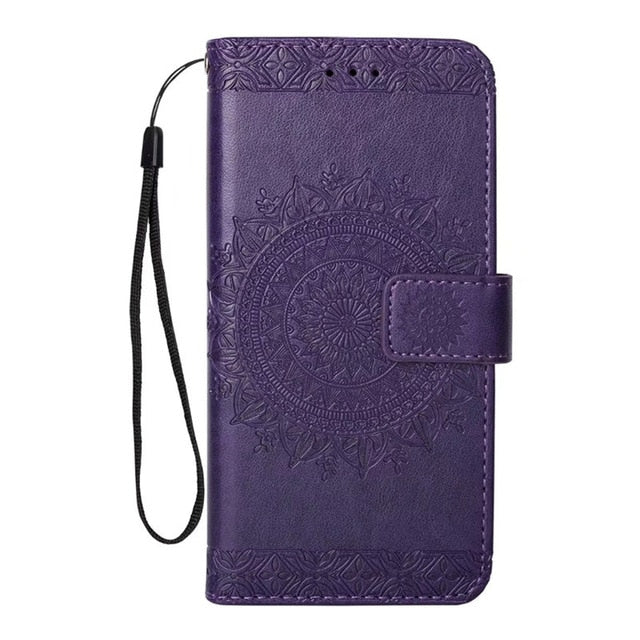 Flip Phone Etui Coque Cover Case on for Huawei P20 P10 Pro Lite Plus With Soft TPu High Quality Totem Print PU Leather Wallet
