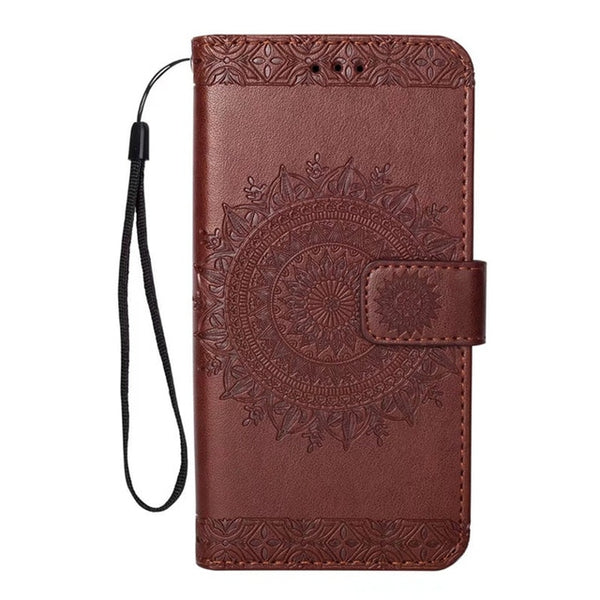 Flip Phone Etui Coque Cover Case on for Huawei P20 P10 Pro Lite Plus With Soft TPu High Quality Totem Print PU Leather Wallet