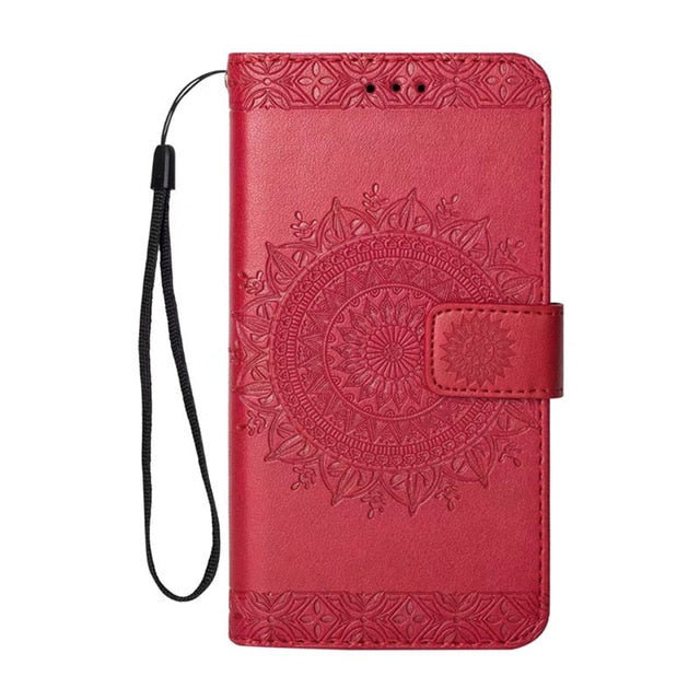 Flip Phone Etui Coque Cover Case on for Huawei P20 P10 Pro Lite Plus With Soft TPu High Quality Totem Print PU Leather Wallet