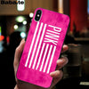 Babaite PINK LOVE PINK Soft Silicone black Phone Case for Apple iPhone 8 7 6 6S Plus X XS MAX 5 5S SE XR Mobile Cover