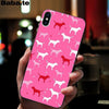 Babaite PINK LOVE PINK Soft Silicone black Phone Case for Apple iPhone 8 7 6 6S Plus X XS MAX 5 5S SE XR Mobile Cover