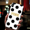 Babaite PINK LOVE PINK Soft Silicone black Phone Case for Apple iPhone 8 7 6 6S Plus X XS MAX 5 5S SE XR Mobile Cover