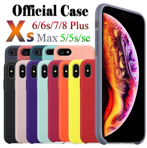 Have LOGO Original official Silicone Case For iPhone 7 8 XS Phone Case For iPhone X XR Cover For iPhone 6 6S Plus 5 5S