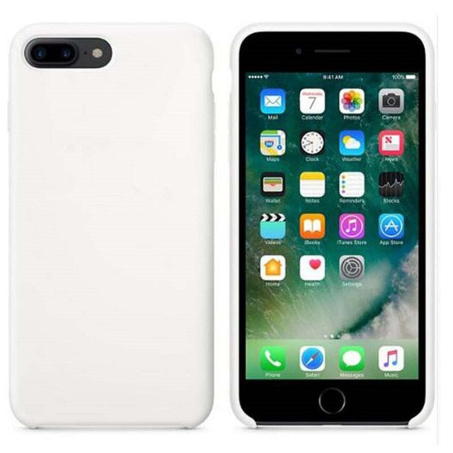 Have LOGO Original official Silicone Case For iPhone 7 8 XS Phone Case For iPhone X XR Cover For iPhone 6 6S Plus 5 5S