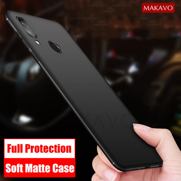 MAKAVO Cover For Huawei Honor Play Case Full Protection Soft Silicone Matte Phone Cases For Honor Play 6.3"Inch