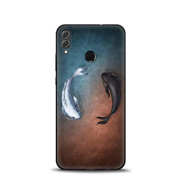 JURCHEN Case For Huawei Honor 8X Soft TPU Silicone Cartoon Cute Back Cover For Huawei Honor 8X JSN-AL00 a TL00 6.5" Phone Cases