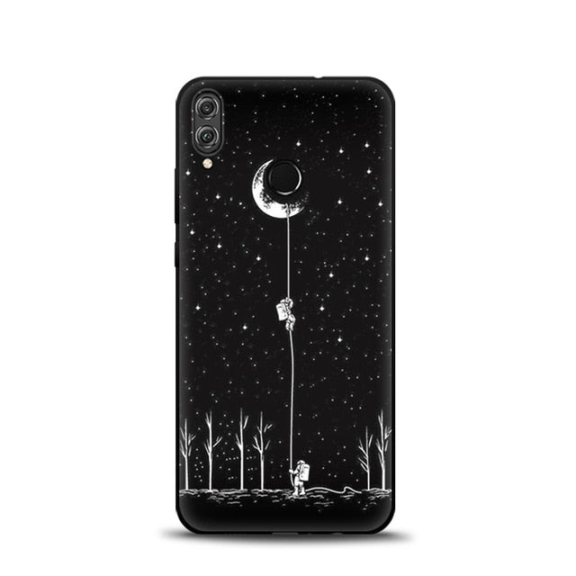 JURCHEN Case For Huawei Honor 8X Soft TPU Silicone Cartoon Cute Back Cover For Huawei Honor 8X JSN-AL00 a TL00 6.5" Phone Cases