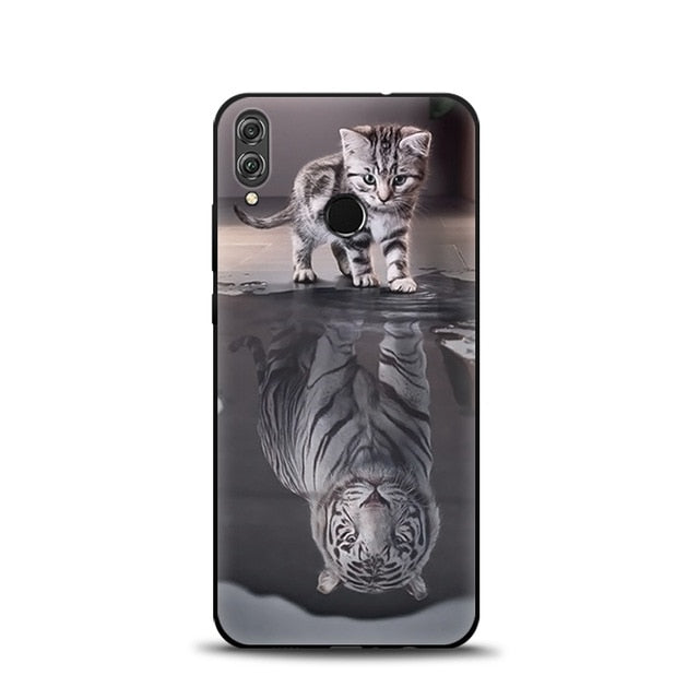 JURCHEN Case For Huawei Honor 8X Soft TPU Silicone Cartoon Cute Back Cover For Huawei Honor 8X JSN-AL00 a TL00 6.5" Phone Cases