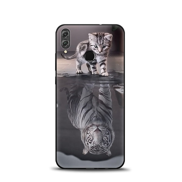 JURCHEN Case For Huawei Honor 8X Soft TPU Silicone Cartoon Cute Back Cover For Huawei Honor 8X JSN-AL00 a TL00 6.5" Phone Cases