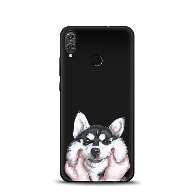 JURCHEN Case For Huawei Honor 8X Soft TPU Silicone Cartoon Cute Back Cover For Huawei Honor 8X JSN-AL00 a TL00 6.5" Phone Cases