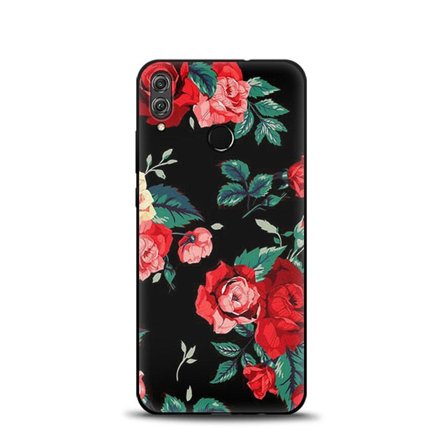 JURCHEN Case For Huawei Honor 8X Soft TPU Silicone Cartoon Cute Back Cover For Huawei Honor 8X JSN-AL00 a TL00 6.5" Phone Cases