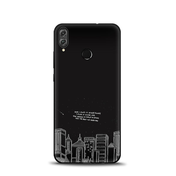 JURCHEN Case For Huawei Honor 8X Soft TPU Silicone Cartoon Cute Back Cover For Huawei Honor 8X JSN-AL00 a TL00 6.5" Phone Cases