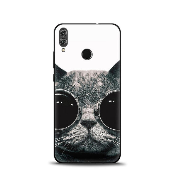 JURCHEN Case For Huawei Honor 8X Soft TPU Silicone Cartoon Cute Back Cover For Huawei Honor 8X JSN-AL00 a TL00 6.5" Phone Cases