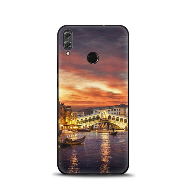 JURCHEN Case For Huawei Honor 8X Soft TPU Silicone Cartoon Cute Back Cover For Huawei Honor 8X JSN-AL00 a TL00 6.5" Phone Cases