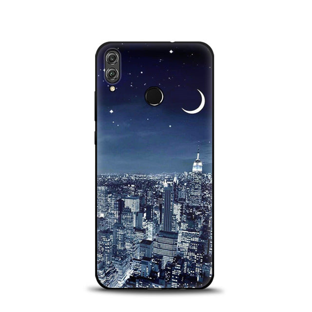 JURCHEN Case For Huawei Honor 8X Soft TPU Silicone Cartoon Cute Back Cover For Huawei Honor 8X JSN-AL00 a TL00 6.5" Phone Cases